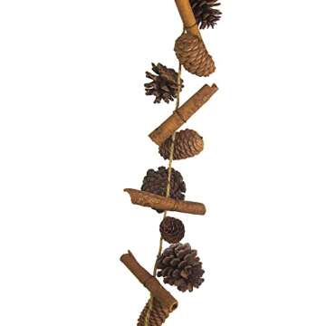 Rustic Pine Cone Christmas Garland for Holiday Decor