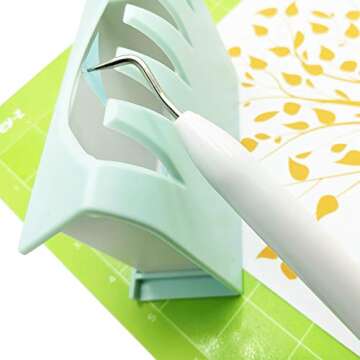 Corey-z Weeding Vinyl Tool,Shredded Vinyl Collection Box for Cricut/Silhouette/Siser/Oracal 631 651 751 Vinyl