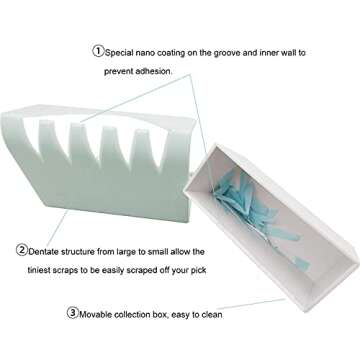 Corey-z Weeding Vinyl Tool,Shredded Vinyl Collection Box for Cricut/Silhouette/Siser/Oracal 631 651 751 Vinyl