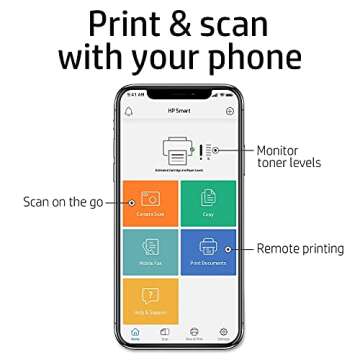 HP Color LaserJet Pro M255dw Wireless Laser Printer, Remote Mobile Print, Duplex Printing, Works wit...