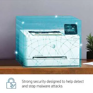 HP Color LaserJet Pro M255dw Wireless Laser Printer, Remote Mobile Print, Duplex Printing, Works with Alexa (7KW64A), White