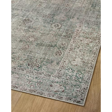 Loloi Jules Collection Area Rug - Emerald Antique Ivory