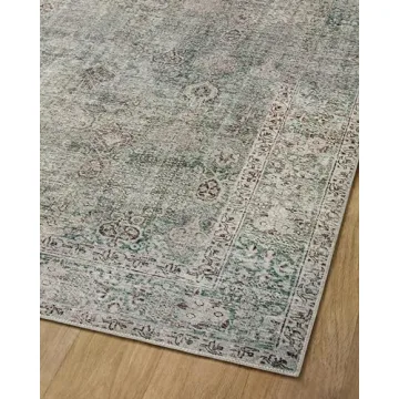 Loloi Jules Collection Area Rug - Emerald Antique Ivory