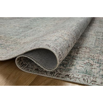 Loloi Jules Collection Area Rug - Emerald Antique Ivory