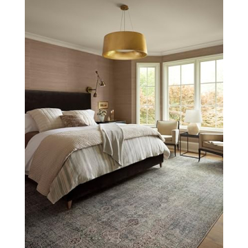 Loloi Jules Collection Area Rug - Emerald Antique Ivory