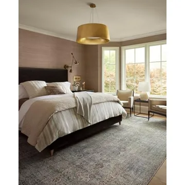 Loloi Jules Collection Area Rug - Emerald Antique Ivory