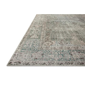 Loloi Jules Collection Area Rug - Emerald Antique Ivory