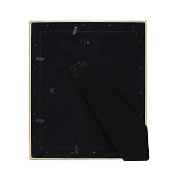 Isaac Jacobs 8x10 Gold Beveled Mirror Picture Frame - Classic Mirrored Frame with Deep Slanted Angle Made for Wall Décor Display, Photo Gallery and Wall Art (8x10, Gold)