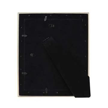 Isaac Jacobs 8x10 Gold Beveled Mirror Picture Frame - Classic Mirrored Frame with Deep Slanted Angle Made for Wall Décor Display, Photo Gallery and Wall Art (8x10, Gold)