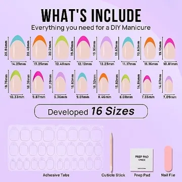 BTArtbox Soft Gel French Tip Press On Nails for Effortless Style