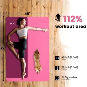 Gogokiwi Large Yoga Mat - Eco-Friendly & Extra Wide