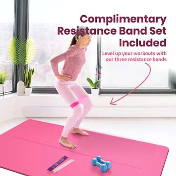 Gogokiwi Large Yoga Mat - Eco-Friendly & Extra Wide