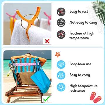 Boao 8 Pack Towel Bands for Beach Chairs Cruise Towel Clips for Lounge Beach Pool Chairs Elastic Windproof Strap Holders for Summer Lounge Pool Hawaiian Accessories (Gradient Style)