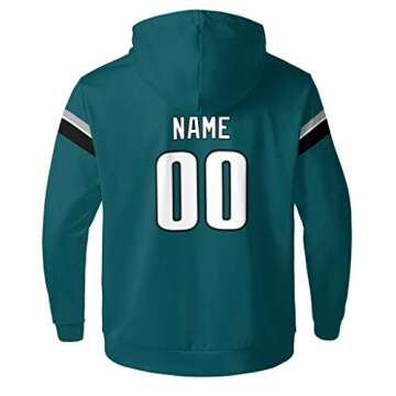 ANTKING Philadelphia Hoodies Personalized Sweatshirt Customized Any Name Any Number Gifts for Men Kids