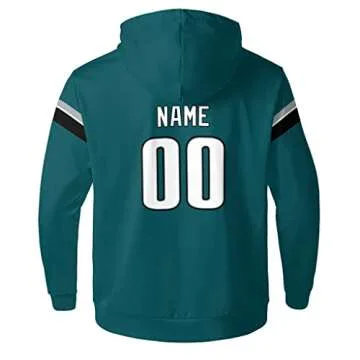 ANTKING Philadelphia Hoodies Personalized Sweatshirt Customized Any Name Any Number Gifts for Men Kids