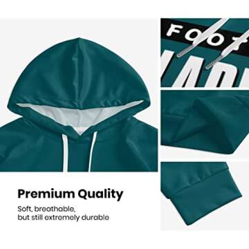 ANTKING Philadelphia Hoodies Personalized Sweatshirt Customized Any Name Any Number Gifts for Men Kids