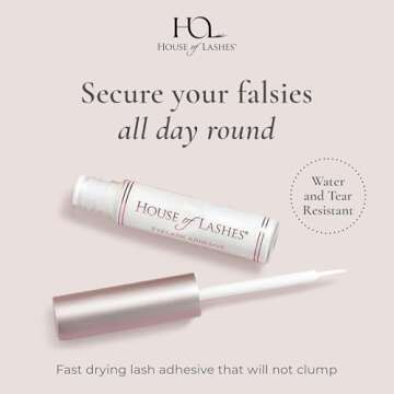 House of Lashes Eyelash Glue | Latex-Free for Sensitive Eyes | All-Day Hold