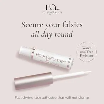 House of Lashes Eyelash Glue | Latex-Free for Sensitive Eyes | All-Day Hold