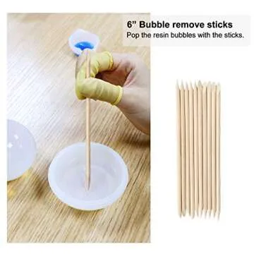 LET'S RESIN 8PCS Silicone Measuring Cups for Resin 100ml 10ml, Nonstick Silicone Mixing Cups, Epoxy Resin Cups, Glue Tools Sticks Pipettes for Epoxy Resin, Casting Molds, Art,Cup Turner