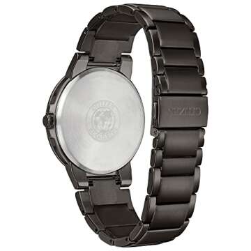 Citizen Men's Eco-Drive Modern Axiom Watch in Gray Stainless Steel, Black Dial (Model: BJ6517-52E)