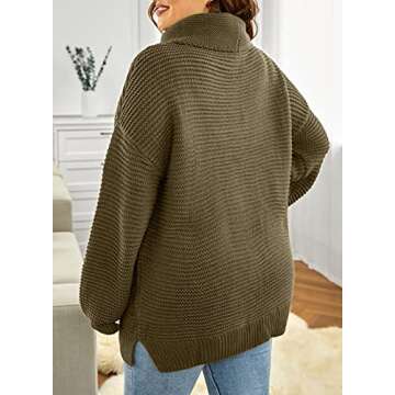 Stylish BLENCOT Women's Turtleneck Sweater for Winter