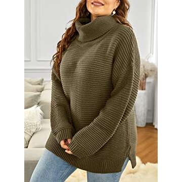 Stylish BLENCOT Women's Turtleneck Sweater for Winter
