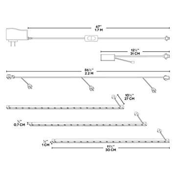3 Pack Under-Cabinet Led RGB Stick