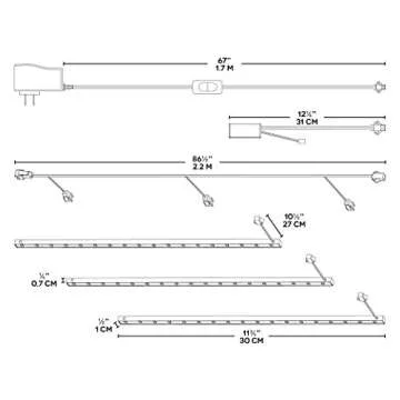 3 Pack Under-Cabinet Led RGB Stick