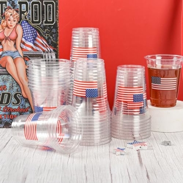 Celebrate with AimFun Patriotic Plastic Cups for Parties