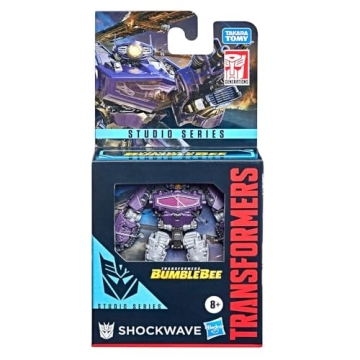 Transformers Studio Series Core Class Bumblebee Shockwave Action Figure for Ages 8 and Up - 3.5 Inch...