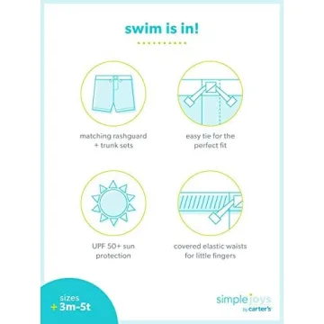 Carter's Boys' 5T Swim Trunk & Rashguard Set