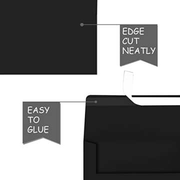 Elegant Self-Seal 5x7 Envelopes for Invitations