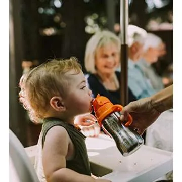 Thinkbaby Thinkster of Ultra Polished Stainless Steel, Blue