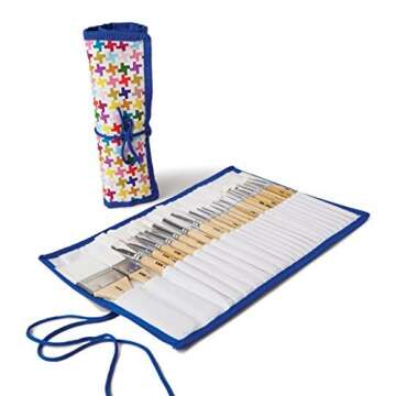 Kid Made Modern Brush Library Set - Kids Arts & Crafts Supplies | Paint Brush Kit | Set of 24