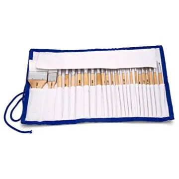 Kid Made Modern Brush Library Set - Kids Arts & Crafts Supplies | Paint Brush Kit | Set of 24