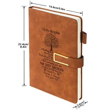Custom Leather Journal Gift for Men - Personalize!
