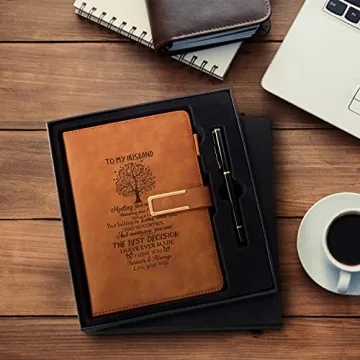 Custom Leather Journal Gift for Men - Personalize!