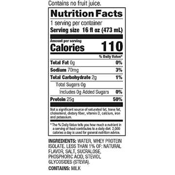 Dymatize ISO100 Clear 100% Whey Protein Isolate, Grape, 16 Fl Oz (Pack of 12)