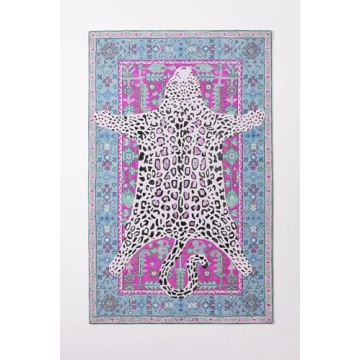 Luxurious Hand Tufted Tiger Print Area Rug for Home