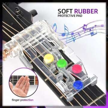 Guitar Chord Assisted Learning Tools, Guitar Chord Presser Guitar Accessories Suitable for Beginner,...