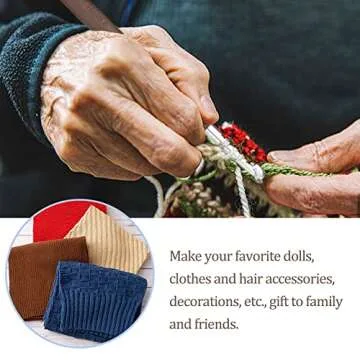 6 mm Crochet Hook, Ergonomic Handle for Arthritic Hands, Extra Long  Knitting Needles for Beginners and Crocheting Yarn (6 mm)