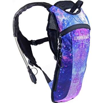 SOJOURNER Hydration Pack Backpack - 2L Water Bladder Included for Festivals, Raves, Hiking, Biking, ...