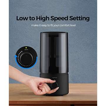 raydrop Humidifiers for Bedroom, Cool Mist Humidifiers for Babies, 1.70L Quiet Ultrasonic Humidifier...