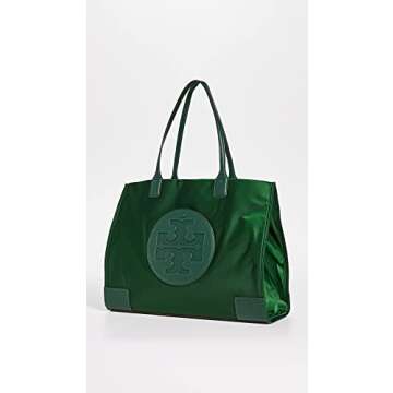 Tory Burch Women's Ella Tote, Dark Foliage, Green, One Size