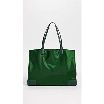 Tory Burch Women's Ella Tote, Dark Foliage, Green, One Size