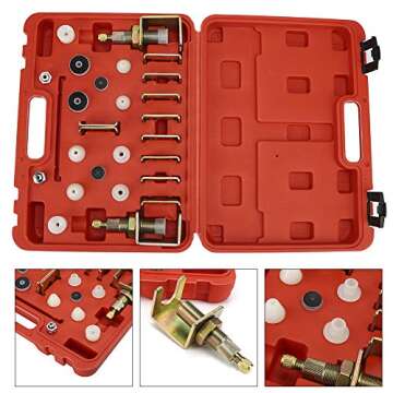 YUANJS Auto Repair Tool,26Pcs/Set Air Conditioning Leak Detector Automotive A/C Detection Tester Tools