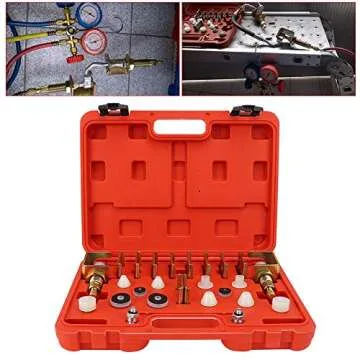 YUANJS Auto Repair Tool,26Pcs/Set Air Conditioning Leak Detector Automotive A/C Detection Tester Tools