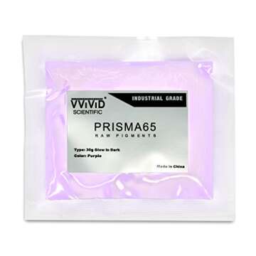 VViViD Prisma65 30g Glow in the Dark Purple Pigment Powder - Art & Craft