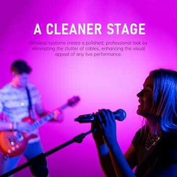 Xvive U3 Wireless Microphone System 2.4GHz Wireless XLR Transmitter and Receiver for Dynamic Microphone, Audio Mixer, PA System (U3 Dynamic)