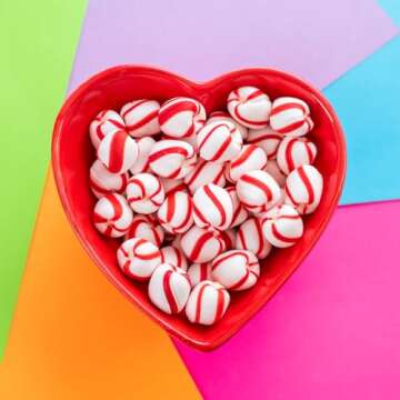 Brach's Bobs Sweet Stripes Soft Peppermint Candy, Individually Wrapped Pieces, 3.9 lb Tub (350 Count...